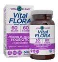 Vital Planet - Vital Flora Naised Üle 55 Igapäevase probiootikumi, 60 Miljardi CFU, Mitmesugused Tüved, Orgaanilised Prebiootikumid, Vaginaalne Ja Immuunsüsteemi Toetus, Naiste Seedetrakti Probiootikumid 60 Kapslit