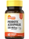 Sundance Probiootiline Acidophilus | 500 miljonit aktiivset kultuuri | 60 kiirvabastuskapslit | Mitte-GMO, Gluteenivaba toidulisand