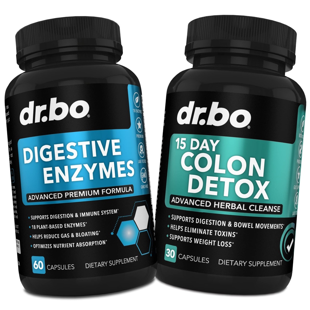 Seedetrakti ensüümid ja Colon Cleanser Detox - seedimist täiendada ja 15 päeva Soolepuhastamise pillid naistele ja meestele - kiire looduslik lahtistav kõhukinnisuse leevendamiseks ja soolestiku liikumise täiendused soolestikule