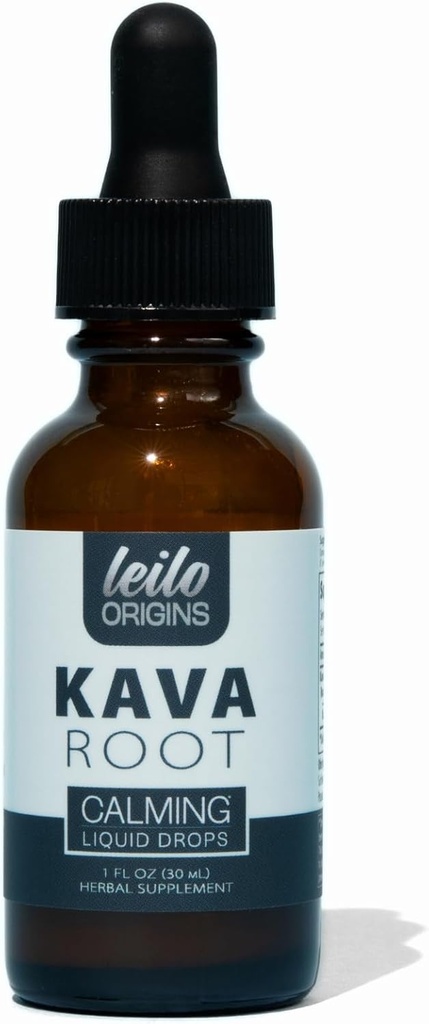 LEILO Kava juurevedeliku ekstrakt | kontsentreeritud tilgad lõdvestumise toetamiseks | 70% ekstraheerimistugevus - alkoholivaba | (1 Fl Oz, 30 Servings)