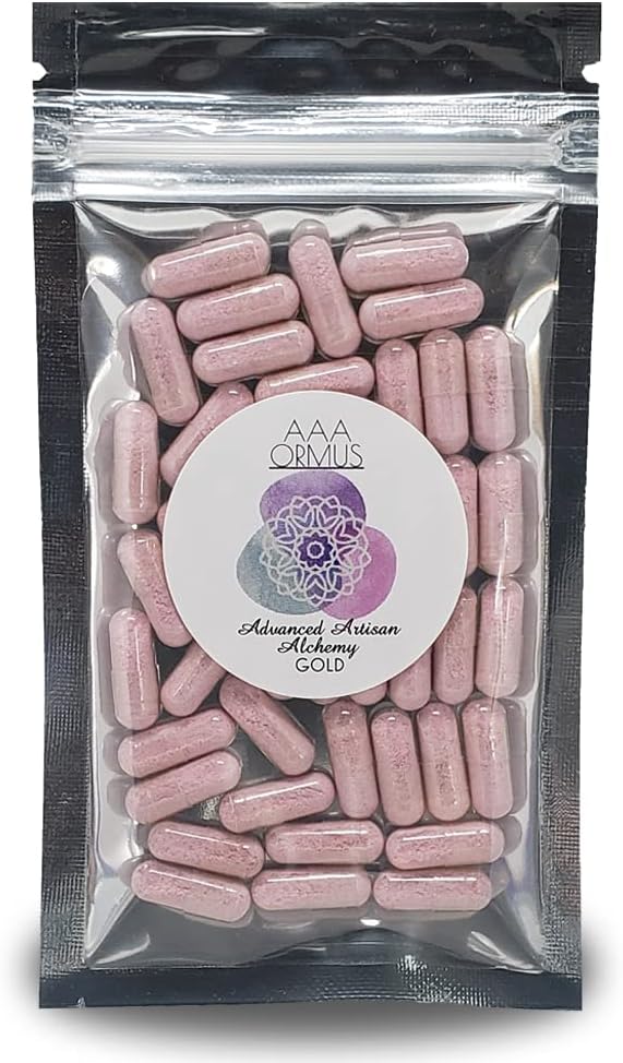 Ormu kuld - kolloidne kuldkapsel Vegan - monoatomiline kuldormus - Filosoofi kivi - 45 krahvkott