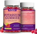 2 Pack Kaalium Supplement Gummies 1000mg, Kaalium Gummies täiskasvanutele, tugijala krambid ja lihaste tervis - Vegan, Non-GMO,120 Count