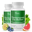 Termogeense rasvapõletaja naistele ja meestele - isu vähendav kaalulangus - Sisaldab rohelise tee ekstrakte Bloat Relief - Metabolism Booster - Pakend 2