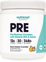 Nutricost Pre-Workout Pulber Naistele, Peach Mango, 30 Servings