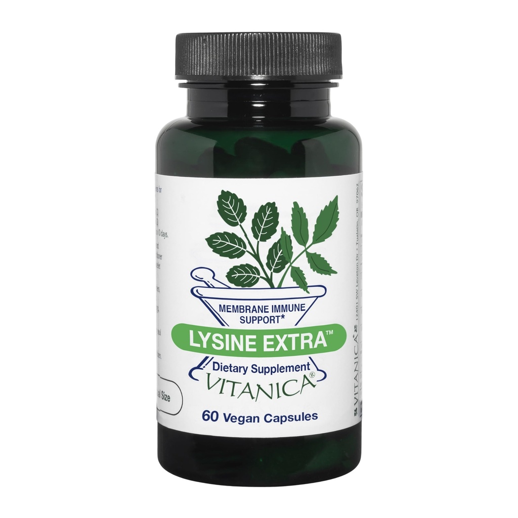 Vitanica Lysine Extra , immuunsüsteemi tugi , Vegan , 60 kapslit