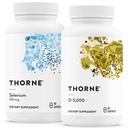 THORNE - Antioksüdant & Wellness Bundle - Selenium & Vitamiin D-5000 - toetab kilpnäärme tervise ja immuunsüsteemi funktsiooni - 60 serveerimist
