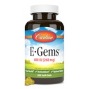Carlson - E-Gems, 400 IU, südame tervis ja optimaalne heaolu, antioksüdant, 200 pehmet geeli
