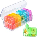 Zoksi Pill Organizer 2 korda päevas, nädalas 7 päeva pillide karp, Daily Am Pm pillide korraldaja, reisipillide juhtum meditsiinis, kalaõlid, vitamiin, täiendus