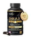 Shilajit kapslid meestele ja naistele, 16 000 mg puhas Himaalaja orgaaniline Shilajit toetab elujõudu ja heaolu, Premium Pure Himaalaja täiendus 2 kuud pakkumine, 60 kapslit