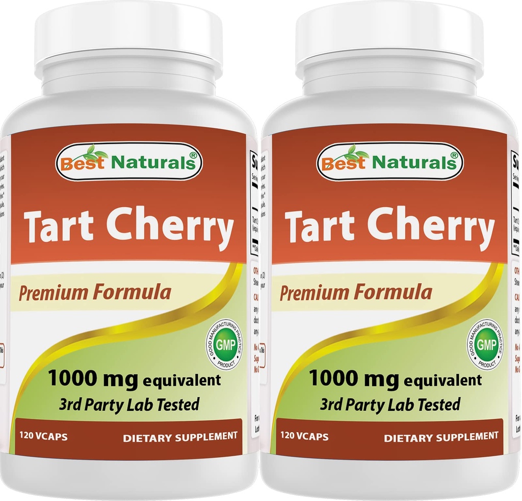 Parimad looduslikud tart kirsiekstrakt 1000 mg 120 kapslit (120 loendit (2 pakendit))