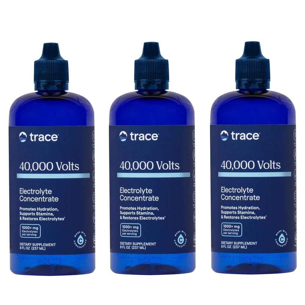 Jälgimine Mineraalid 40 000 volti - Kontsentraadilisandi tilgad elektrolüütide toetamiseks - lihaste tervise ja elujõu toetamine - treeningjook, mis aitab hüdratsiooni - 8 fl oz (pakk 3) (144 serveerimist)