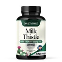 Piimaohakas 1000mg - Maksa Detox Supplement koos Silymarin Extract & Dandelion Juur - õrn Taimne Maksapuhastus meestele ja naistele - Maksa tervise tugi - Non-GMO - 120 Veggie kapslid