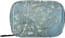 Almond Blossom Van Gogh Pill Box 7 Day Pill Case Bag Travel Pill Korraldaja kott koos Zipper Portable Weekly Case Compact Suurus Vitamiini täienduse hoidja