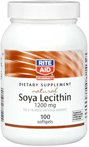 Rite Aid Sojaletsitiin, looduslik toidulisand, 1200mg 100 ea