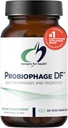 Disainid Health Probiophage DF - Bakteriofaag Prebiootikum + probiootiline täiendus - Probiootikumid seedimist + Immuunsüsteemi tugi - Piimavaba Pre ja Pro Biotics hilinenud vabanemisega kapslid (120 loend)