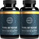 Primal Harvest 2 Pack, Restore for Gut Health, Primal Gut Restore w / POSTbiootikumid, Prebiootikumid ja PRObiootikumid naistele ja meestele, 60 CT - seedimine, Colon Cleanse, Aitab Lekkeline soolestiku parandamine