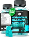 PMS Gummies hormonaalse tasakaalu lisandid naistele - probiootilised PMS vitamiinid Menstruaalkrampide leevendamine, kuumad vilgud Menopausi tugi - PMS Relief Dong Quai, Chasteberry, Black Cohosh & Ashwagandha