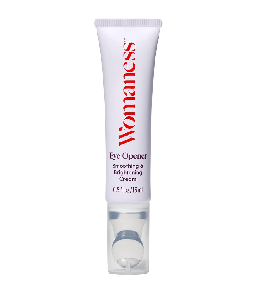 Womaness Eye Opener - Anti Vananemine, hüdreerimine ja niisutav all silmakreemi tumedad ringid ja paistetus - hüaluroonhape, Bakuchiol Retinol Alternatiivne & Firming Red Vetikate ekstrakt – 15 ml