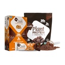 NuGo Slim Dark Chocolate Crunchy Maapähkel Või, 17g Vegan Valk, 3g Suhkur, 12 Count ja NuGo Taime Valgu Pulber, 20g Valk, 3g Suhkur, 25 Servingut