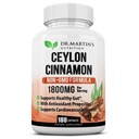1800mg Orgaaniline Ceyloni kaneeli kapslid | 180 Count | toetab liigeseid, tervislikke põletikulisi reaktsioone, antioksüdante ja südame-veresoonkonna tervist | Mitte-GMO ja gluteenivaba toidulisand