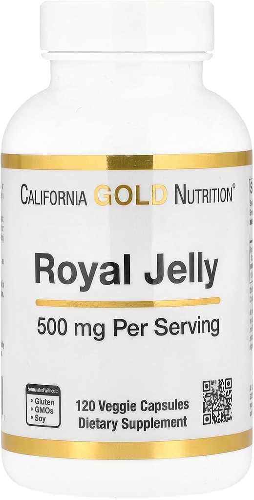 California Gold Nutrition Royal Jelly, 500 mg, 120 Veggie kapslit