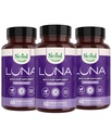 Pesastatud looduslikud Luna taimsed unelisandid melatoniiniga, Valerian Juur, kummel | 180 vegankapslit (3-Pack) - 60 kapslit pudeli kohta