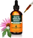 Herb Pharm Organic Rapid Immune Boost: kiiresti imenduv tinktuur täiskasvanutele, Echinacea tinktuur Goldenseal, Ingveri ekstrakt ja Elderberry, Immune Support Supplement & Wellness Aid, 4 Oz