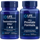 Elu pikendamine Testosteroon Elite, 30 Vegetarian Kapslid | Ultra eesnäärme valem, 60 softgels | Tervislik eesnääre, testosterooni tootmise toetus, täiendused meestele