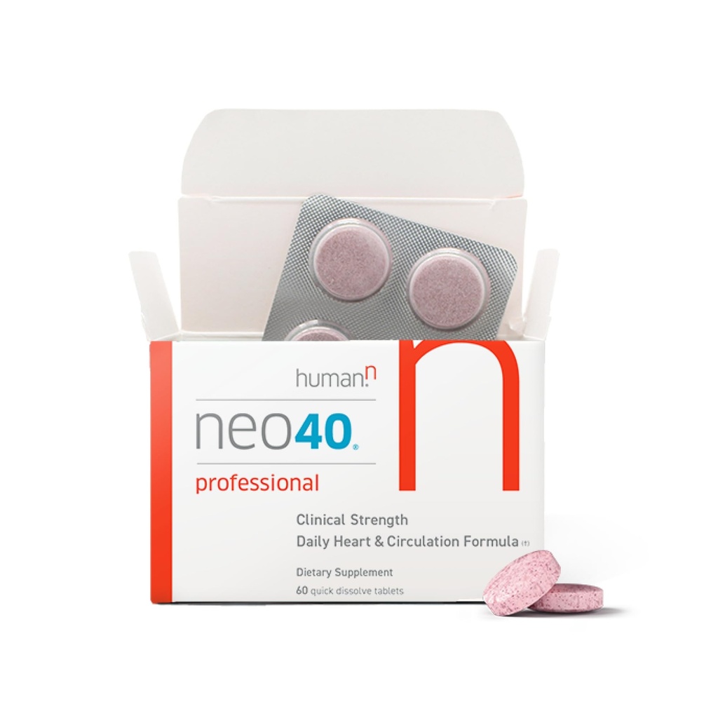 HumanN Neo40 Professional - Daily Heart & Circulation Support - Methylfolate, Beet Root Powder, Hawthorn Berry, L-tsitrulliin - 60 lahustuvat tabletti