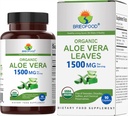 Brieofood Organic Aloe Vera 1500mg, 45 Servings, Taimetoitlane, Gluteenivaba, 90 Taimetoitlane tablett