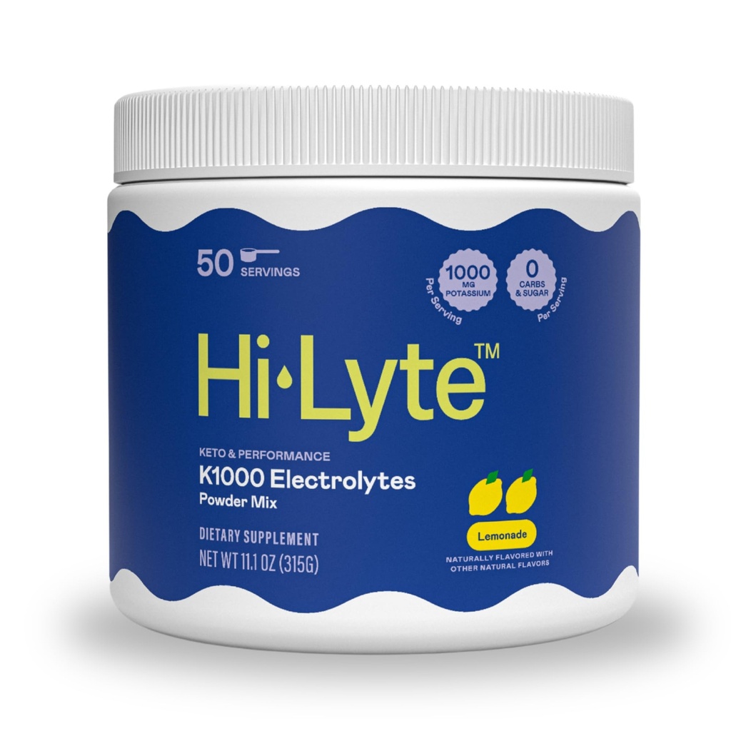 Hi-Lyte Keto K1000 Elektrolüütide Pulber | Limonaad | Hüdraadilisandi Joogisegu | Suurenda energiat & Beat Leg krambid | Ei Suhkrut, Ei Maltodekstriini | 50 Servingut
