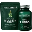 Betterbrand Better Lungs Health Pack - BetterLungs & Mullein Gummies - Täielik hingamisteede tervise pakett: BetterLungs & Mullein Gummies - 30 päeva pakkumine