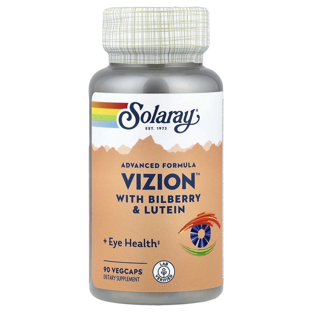SOLARAY Vizion , Veg Cap ( Btl- Plastic ) 42mg | 90ct