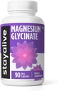 ESITA ELATI Kelaaditud magneesiumglütsinaat 500mg, kõrge imendumine, 90 kapslit, 100% puhas glütsinaat pulber, ekstra tugevus Magneesium täiendus naistele ja meestele, mitte-GMO ja gluteenivabad tabletid