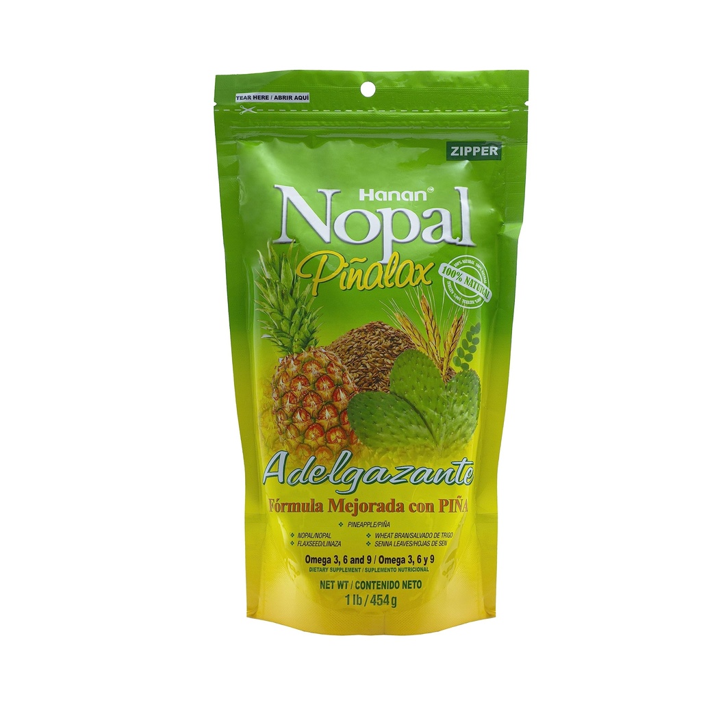 Nopal PINALAX | 100% Natural High Fiber Blend | 1lb (454g) | Naturally Aids in Cleansing the Colon | Improved Digestion and Increased Energy