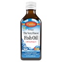 Carlson - The Very Finest Fish Oil, 1600 mg Omega-3s, Vedel Kalaõli Lisand, Norra Kalaõli, Looduslikult püütud, Jätkusuutlikult Allikas Fish Oil Vedel, Just Peachie, 200 ml (6,7 Fl Oz)