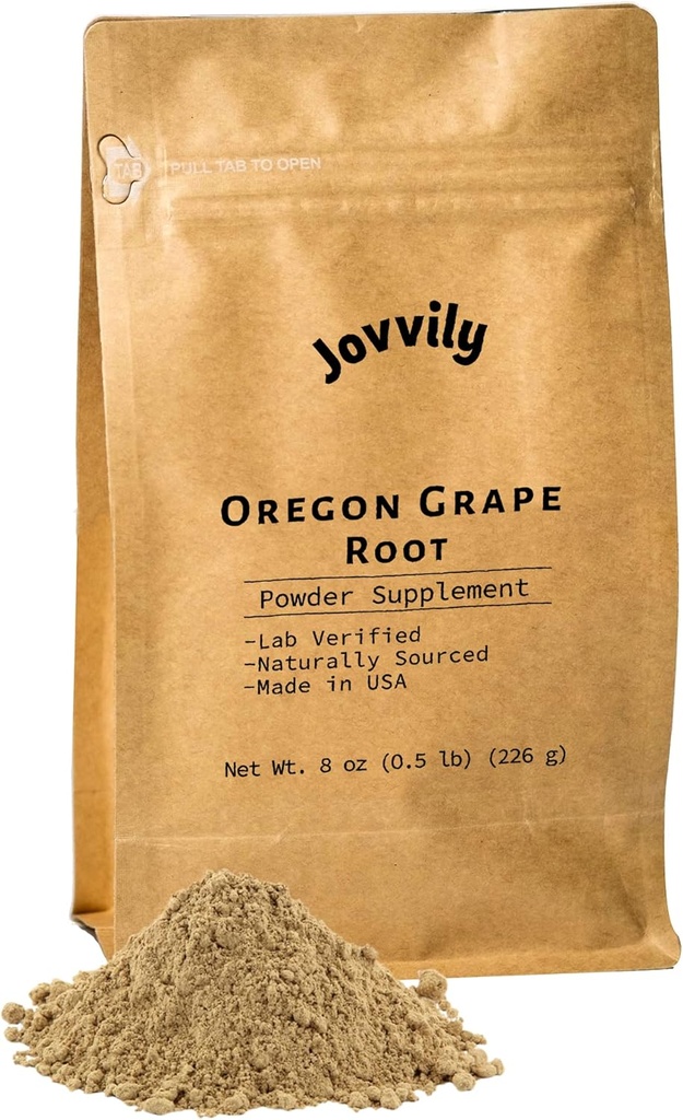 Oregoni viinamarjajuure pulber - 8 oz - ühe koostisosa, taimsed toidulisandid