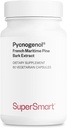 Supersmart - Pycnogenol 200mg per Day (Patented & Highly Bioavailable) - French Maritime Pine Bark Extract | Non-GMO & Gluten Free - 60 Vegetarian Capsules