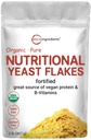 Mikrokoostisosad Orgaanilised rikastatud toitainelised pärmihelbed, 2lb (32oz) | Veganvalgu, B-vitamiinide ja beeta-glükaanide rikas | Keto sõbralik, piimavaba juustu asendaja, mitte-GMO, gluteenivaba