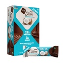 Nugo Slim Dark Chocolate Röstitud Kookospähkli, 16 g Vegan Valk, 3 g Suhkur, 7 g Fiber, Madala Net Carb, Keto Sõbralik, Gluteenivaba, 24 Count