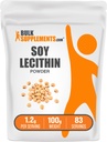 BulkSupplements.com Sojaletsitiini pulber - letsitiini lisand, toidulisand, toiduklass - gluteenivaba, 1,2 g serveerimise kohta, 100 g (3,5 oz) (pakk 1)