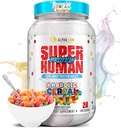 ALPHA LION Superhuman Whey Valgupulber, hea maitsega puhas isolaat, madal süsivesik, suhkur, ilma pulbitsemisjärgse treeninguta, lihaste taastumine ja kasv (28 serveerimist, anaboolne teravili) 31.2175 Ounce