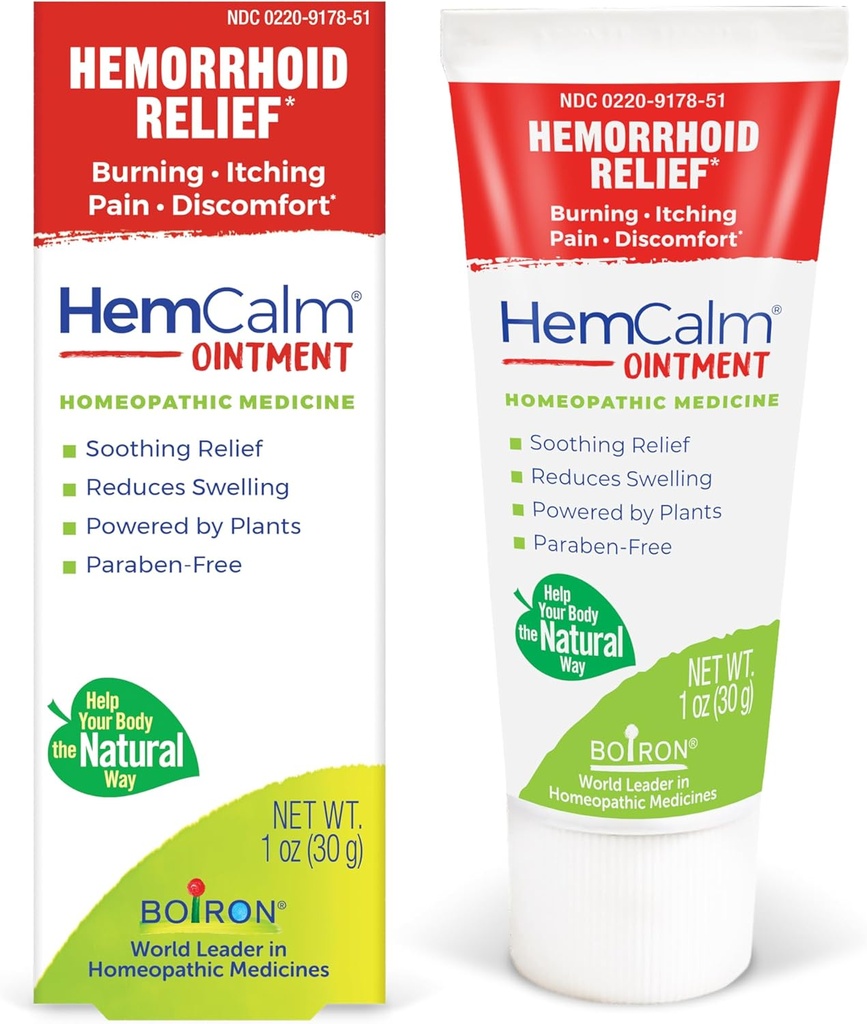Boiron HemCalmi salv valu, sügeluse, turse või ebamugavuse leevendamiseks - 1 oz