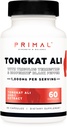 Primal Tongkat Ali kapslid (60 kapslit / 30 serveerimist, 1000 mg serveerimist) - Pikk Jacki täiendus meestele, gluteenivaba, mitte-GMO taimsed toidulisandid