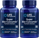 Life Extension Super Bio-Curcumin Turmeric Extract 400mg, 90 Veg Caps (Pack of 2) - Taimne Kapsel - Mitte-GMO - Väga imenduv