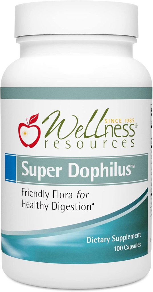 Super Dophilus kõrge potentsiaaliga probiootikumid + prebiootilised FOS - 6, 8 miljardit CFU, 6 Hardy tüved, happekindlad kapslid - 100 kapslit - seedetrakti ja soolestiku tervise tugi - soja ja piimavaba