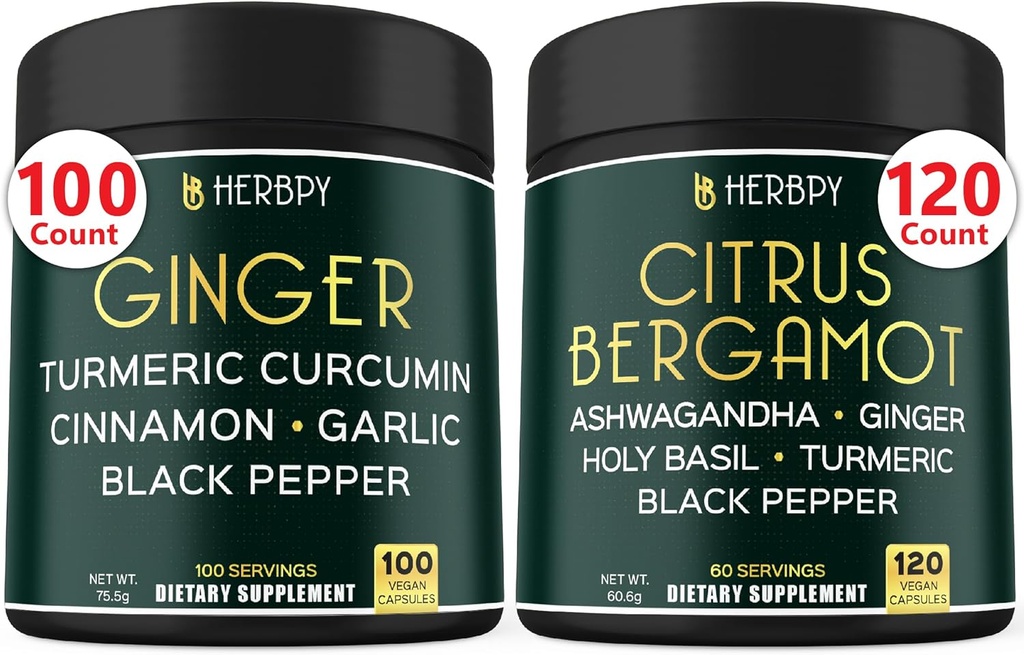 Bund 5in1 Ginger Supplement & 6in1 Citrus Bergamot Supplement