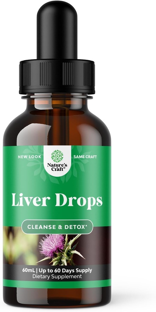 Liver Support Milk Thistle Tincture - Milk Thistle Liquid Herbal Supplement with Astragalus Root for Liver Detox Cleanse and Repair - Liver Cleanse Detox Drops with Shiitake Maitake and Cordyceps