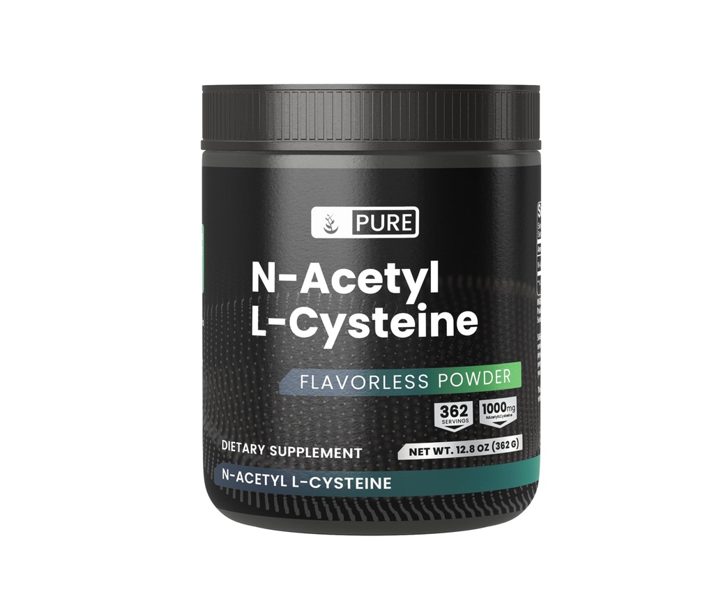 Puhtad ORIGINAALSED KOOSTISOSAD NAC Powder, 12,8 oz, N-atsetüül L-tsüsteiin, Aminohape, alati puhas