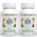 Vital Hair Complex -Hair Growth Vitamins for Women and Men -Biotin & Vitamiin B -Hair Growth Supplement for Healthy Hair Skin & Nails -Hormone & Gluteenivaba -Hair Vitamiinid naistele